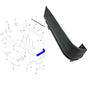 Ford Transit Mk6 Mk7 2000 to 2013 Rear Left Corner Bumper Top End Cap 4095160