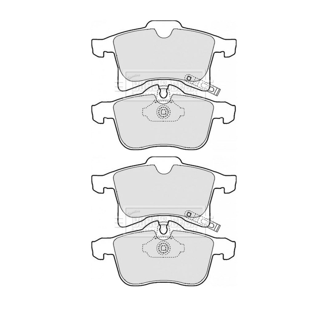 BORG & BECK FRONT BRAKE PAD SET FITS VAUXHALL ASTRA MK5, ZAFIRA MK2, 93176429