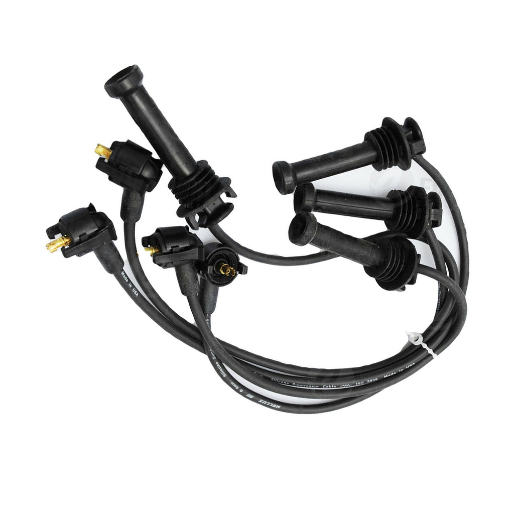 IGNITION LEAD FULL SET SPARK PLUGS WIRES  FITS FORD ESCORT 1.4 8V, FIESTA 1.4 8V