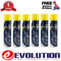 6 X MANNOL 9672 MONTAGE BRAKE CLEANER AEROSOL SPRAY GERMAN LARGE CAN 600 ML