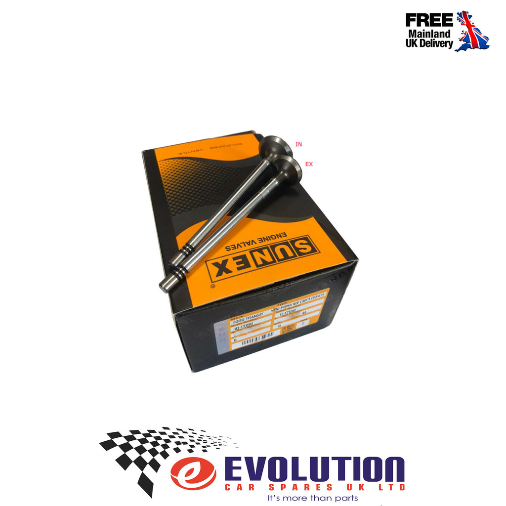 EXHAUST / INLET VALVE SET FITS FORD TRANSIT MK6, MK7 TDCi 2000-20014, BK2Q6505BB