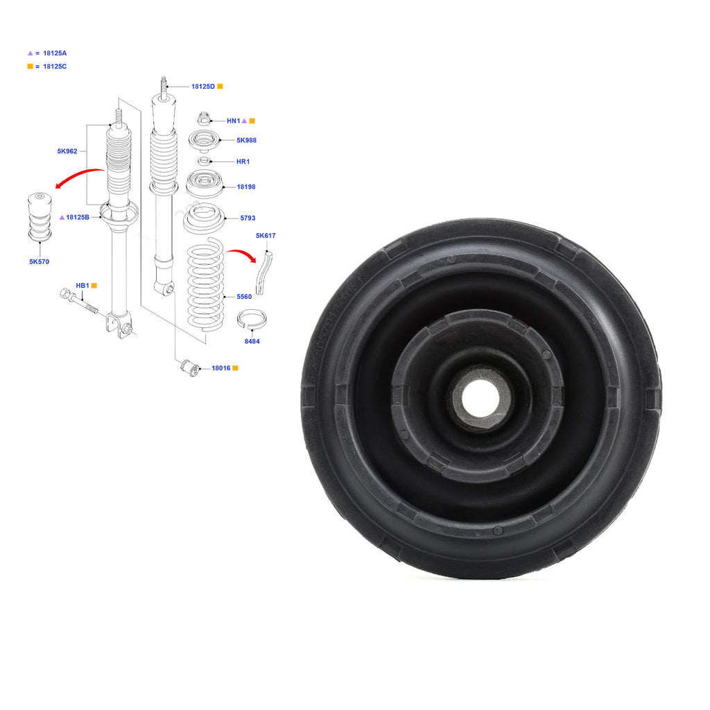 Ford Fiesta Puma Rear Suspension Top Strut Mount Puma Courier 1995 to 2002 1023587