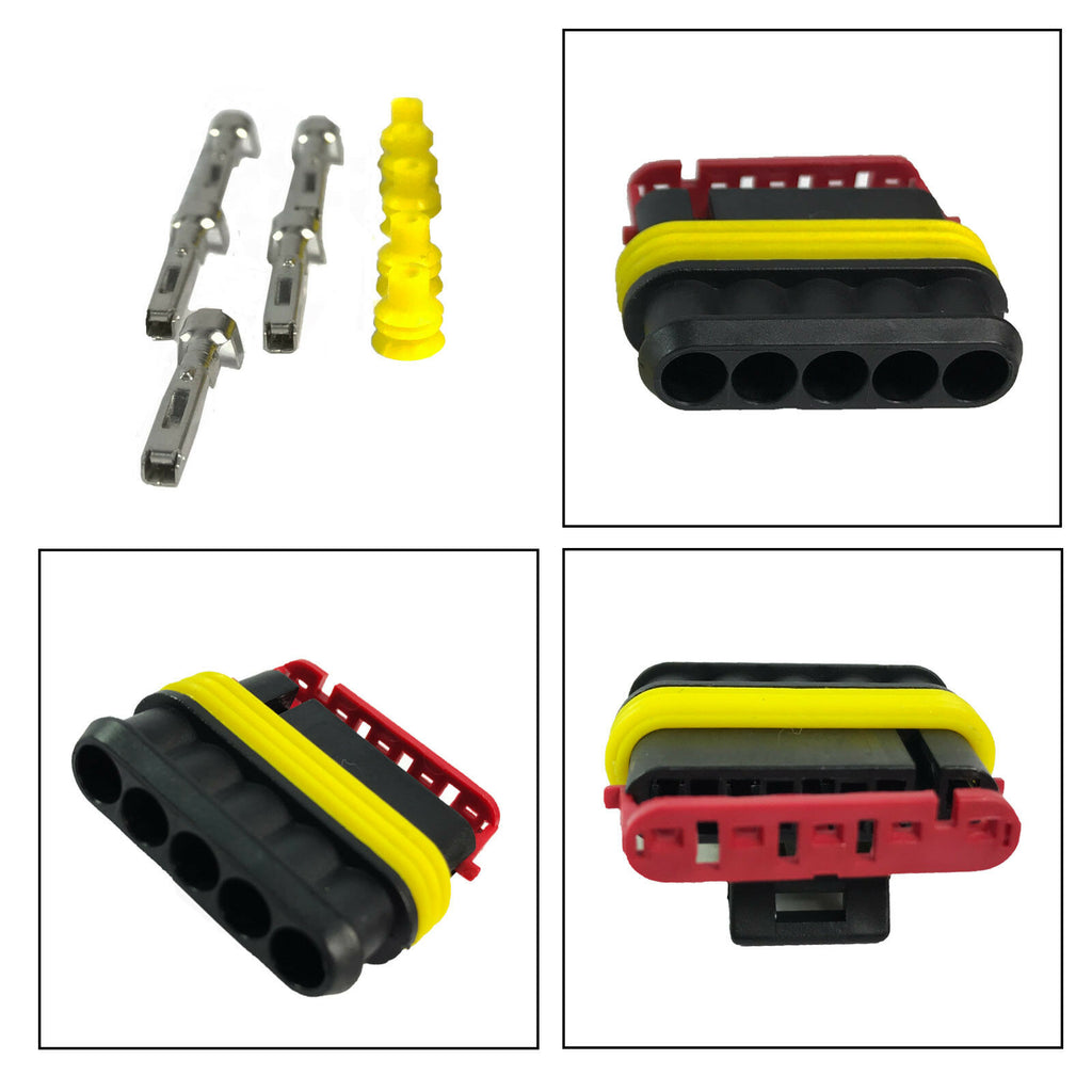 Automotive Electrical Connector 5 Pin Connector Female 37230