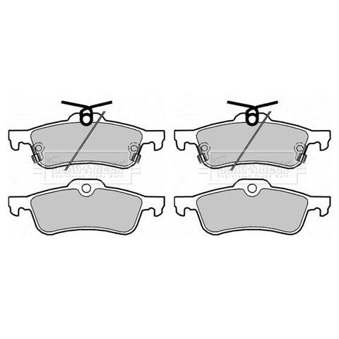 BORG & BECK REAR BRAKE PAD SET FITS HONDA CIVIC IX MK9 2012 ONWARDS