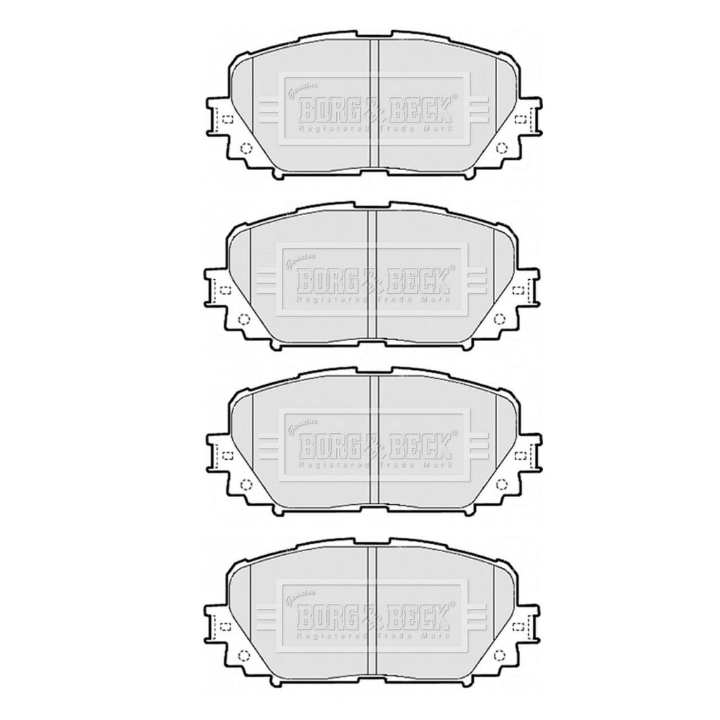BORG & BECK FRONT BRAKE PAD SET FITS TOYOTA YARIS/VITZ 1.0, 1.3, 1.8 VVT-i