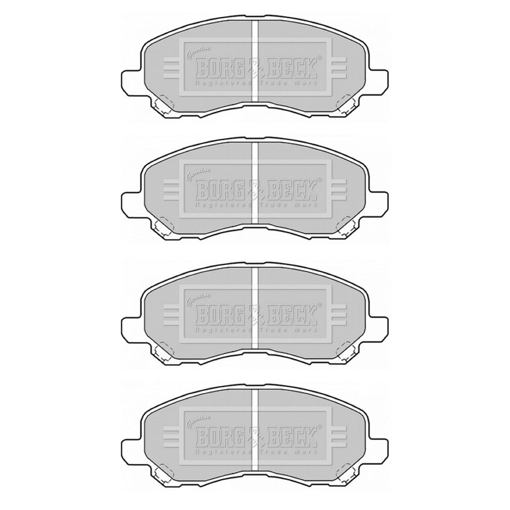 BORG & BECK FRONT BRAKE PAD SET FITS CITROEN C4 AIRCROSS 1.6/1.8 HDi 1607690380