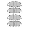 BORG & BECK REAR BRAKE PAD SET FITS NISSAN JUKE, SUZUKI GRAND VITARA MK2 3.2