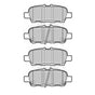 BORG & BECK REAR BRAKE PAD SET FITS NISSAN JUKE, SUZUKI GRAND VITARA MK2 3.2