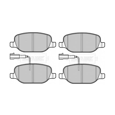BORG & BECK REAR BRAKE PAD SET FITS ALFA ROMEO GIULIETTA 1.8 TBi, 2.0, 77365542