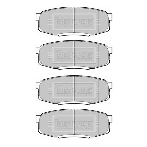 BORG & BECK REAR BRAKE PAD SET FITS TOYOTA LAND CRUISER 200 2007 ONWARDS