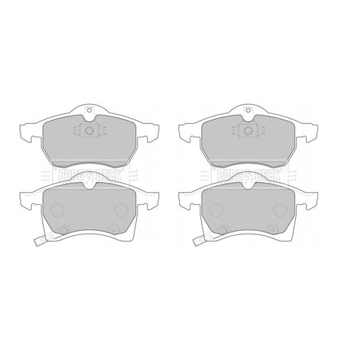 BORG & BECK FRONT BRAKE PAD SET FITS ASTRA MK4 MK5, VECTRA B, ZAFIRA MK1