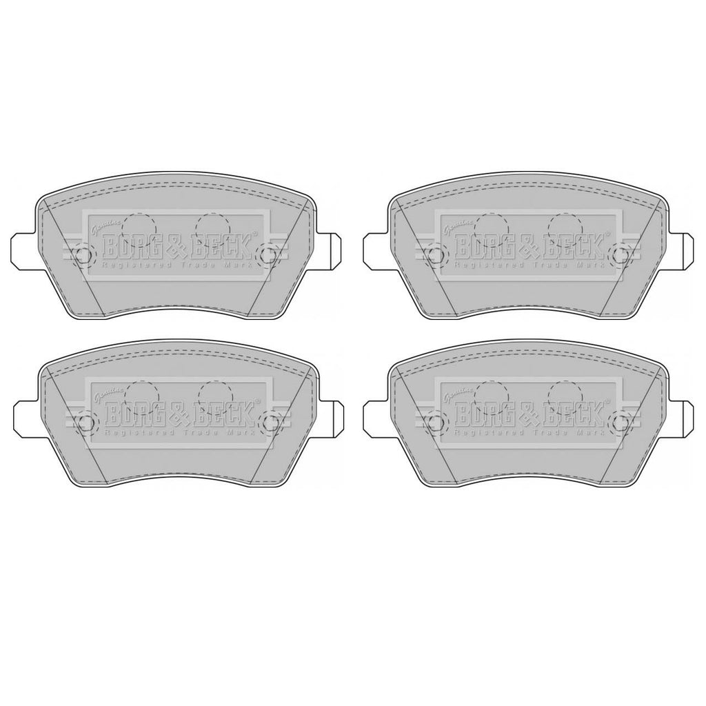 BORG & BERK FRONT BRAKE PAD SET FITS DACIA DUSTER 2010-2017, 7701208422
