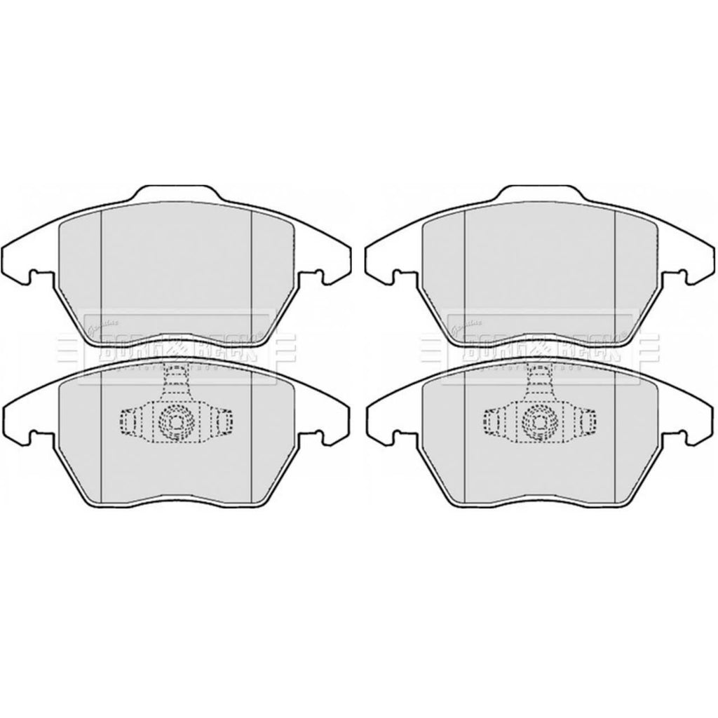 BORG & BECK FRONT BRAKE PAD SET FITS PEUGEOT 308, 2009 ONWARDS 425260