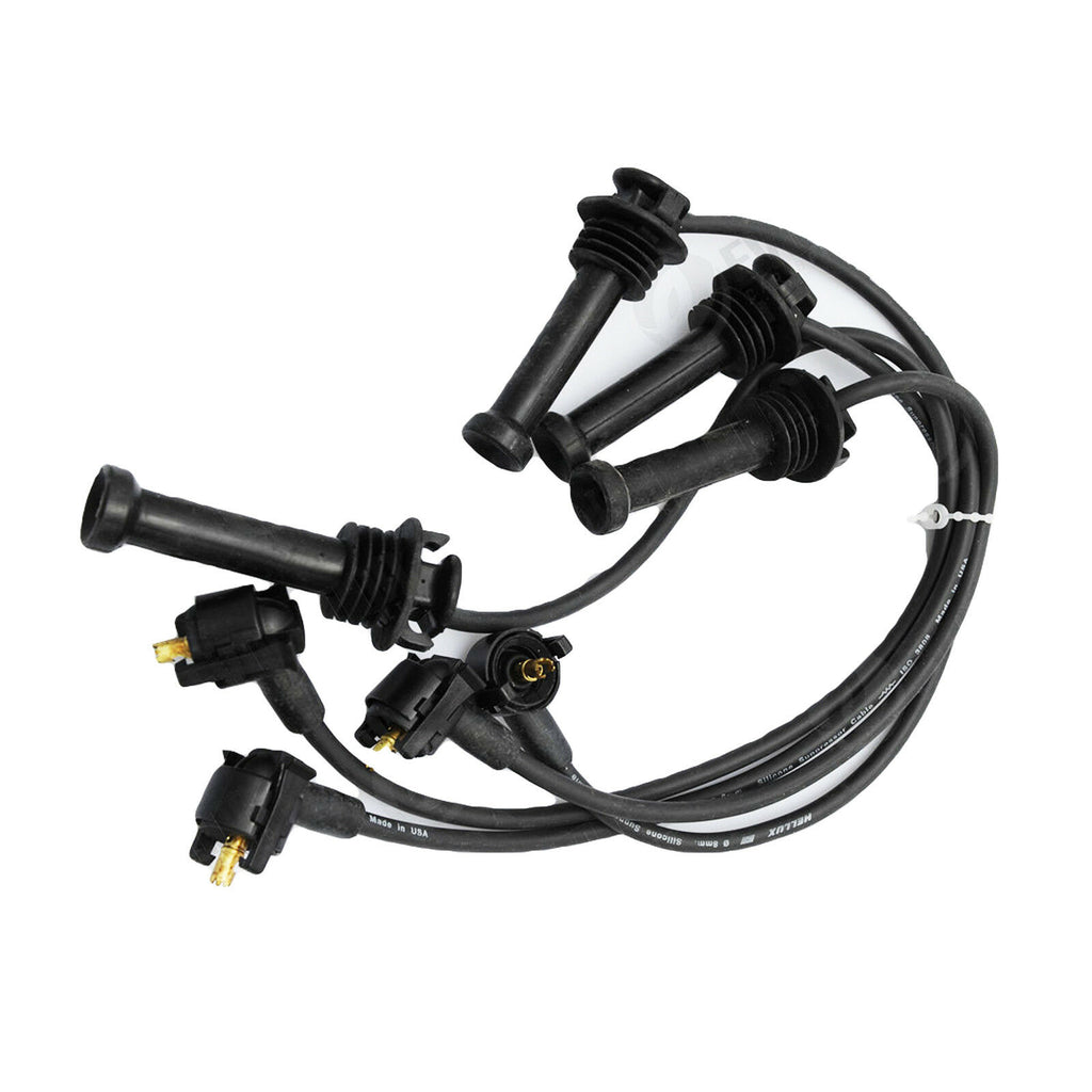 IGNITION LEAD FULL SET SPARK PLUGS WIRES  FITS FORD ESCORT 1.4 8V, FIESTA 1.4 8V