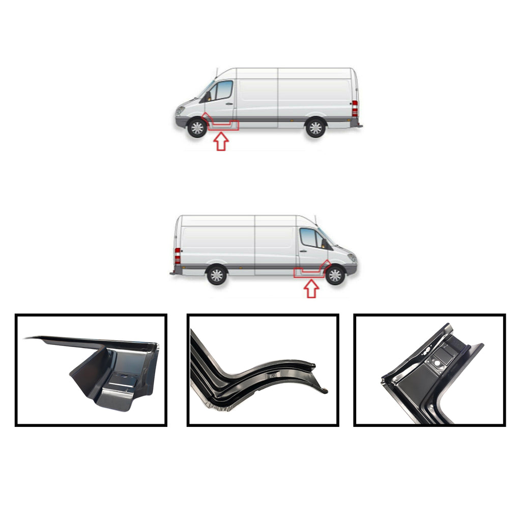 Mercedes Sprinter Front Complete Wheel Arch Panel Repair 2 Pcs W906 06 18