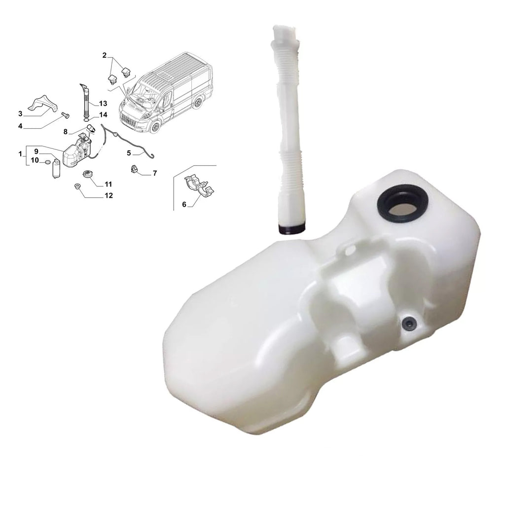 Windscreen Washer Reservoir Tank Fits Fiat Ducato Mk3 1348579080 6431.G2