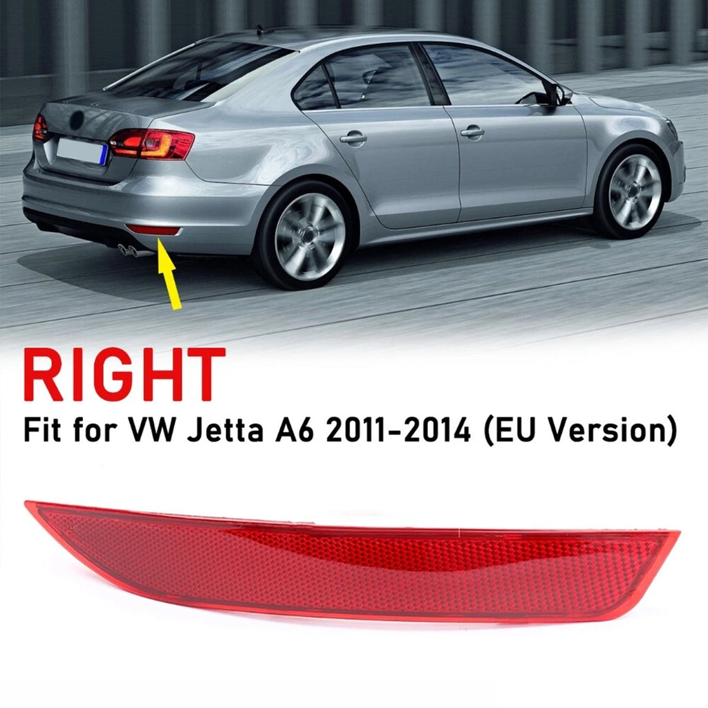 Right Side Rear Bumper Reflector Lens For VW Jetta 2010 to 2018 EU 5C6945106A