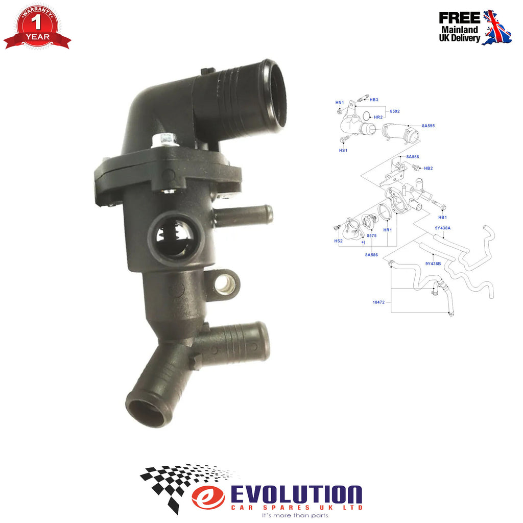 Ford Transit Thermostat Housing MK7 2.4 TDCi 2006 Onwards 1432394