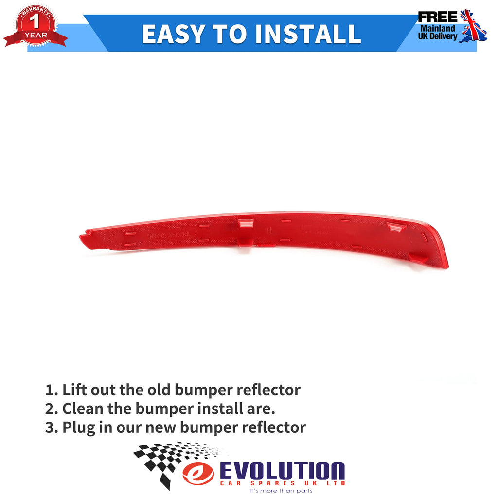 Rear Bumper Reflector Red Right Side Fits Skoda Octavia 2012 to 2020 5E5945106