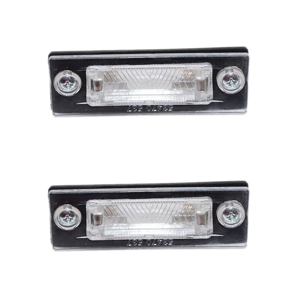 2x Rear Number Plate Light Lens Bulb Fits VW Transporter Caddy Passat 3B5943021E