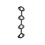 Ford Transit 2.5 DI 2.5 TD Exhaust Manifold Gasket Kit 1983 to 2000 914F9448AA