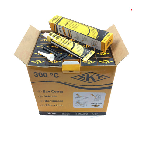 Skt Premium Black Silicone Gasket Sealant Marker Engine Covers 80 Gr