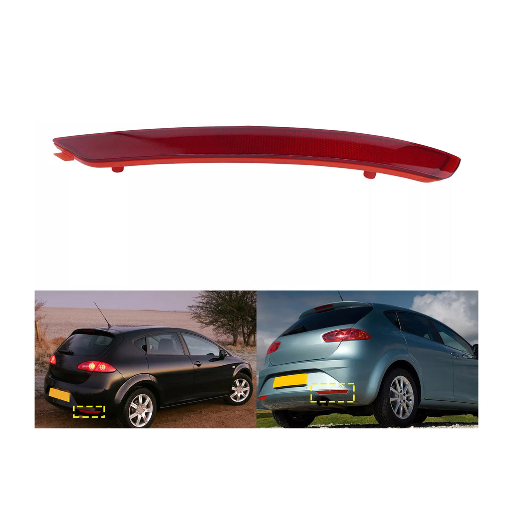 Rear Bumper Reflector Right Side Fits Seat Leon 2009 to 2012 1P0945106D