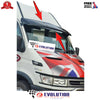 Iveco Daily 2002 to 2013 Black External Sun Visor Solid Black Acrylic
