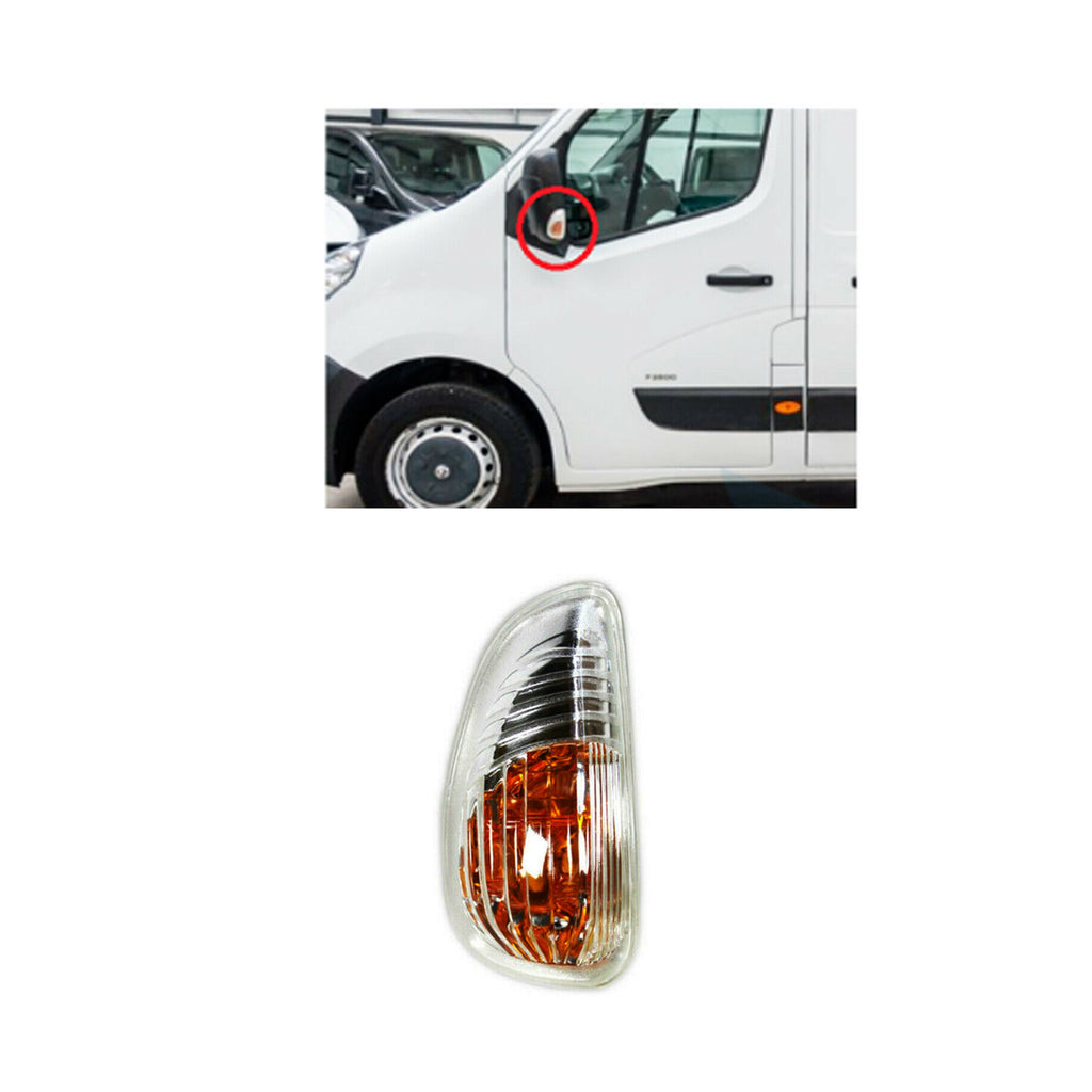 Renault Master OEM Pair Of Door Wing Mirror Indicator Lens Lamp 2010 to 2018 261652475R