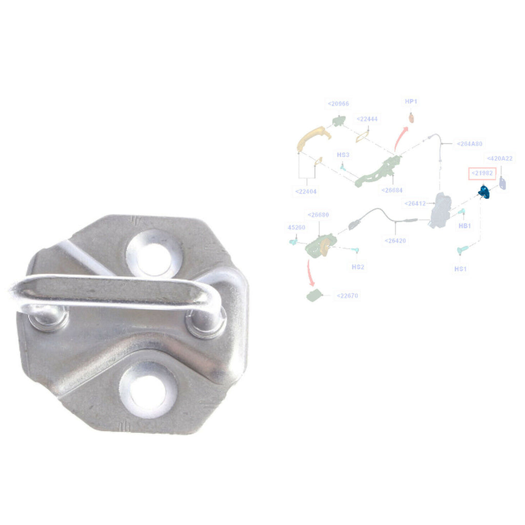 Ford Transit Custom Front Door Lock Catch Striker 2011 Onwards 8A61A21982A