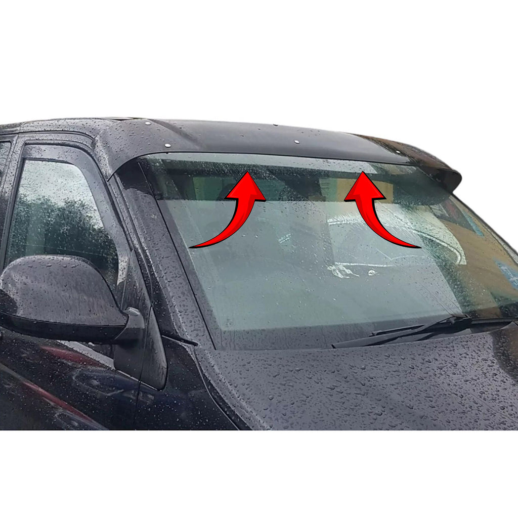 VW Transporter T5 T6 2004 to 2020 Black External Sun Visor Solid Acrylic