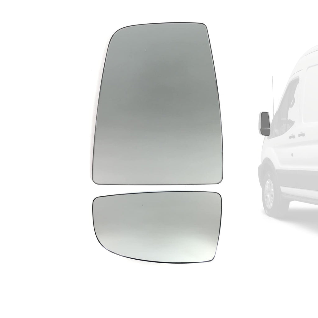 Left Near Side Upper Wing Mirror And Blind Spot Glass Fits Ford Transit MK8 1823985