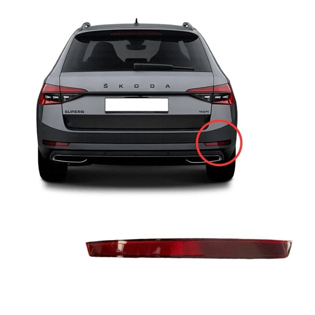 Rear Bumper Reflector Right Side Fits Skoda Superb 2015 to 2020 3V5945106