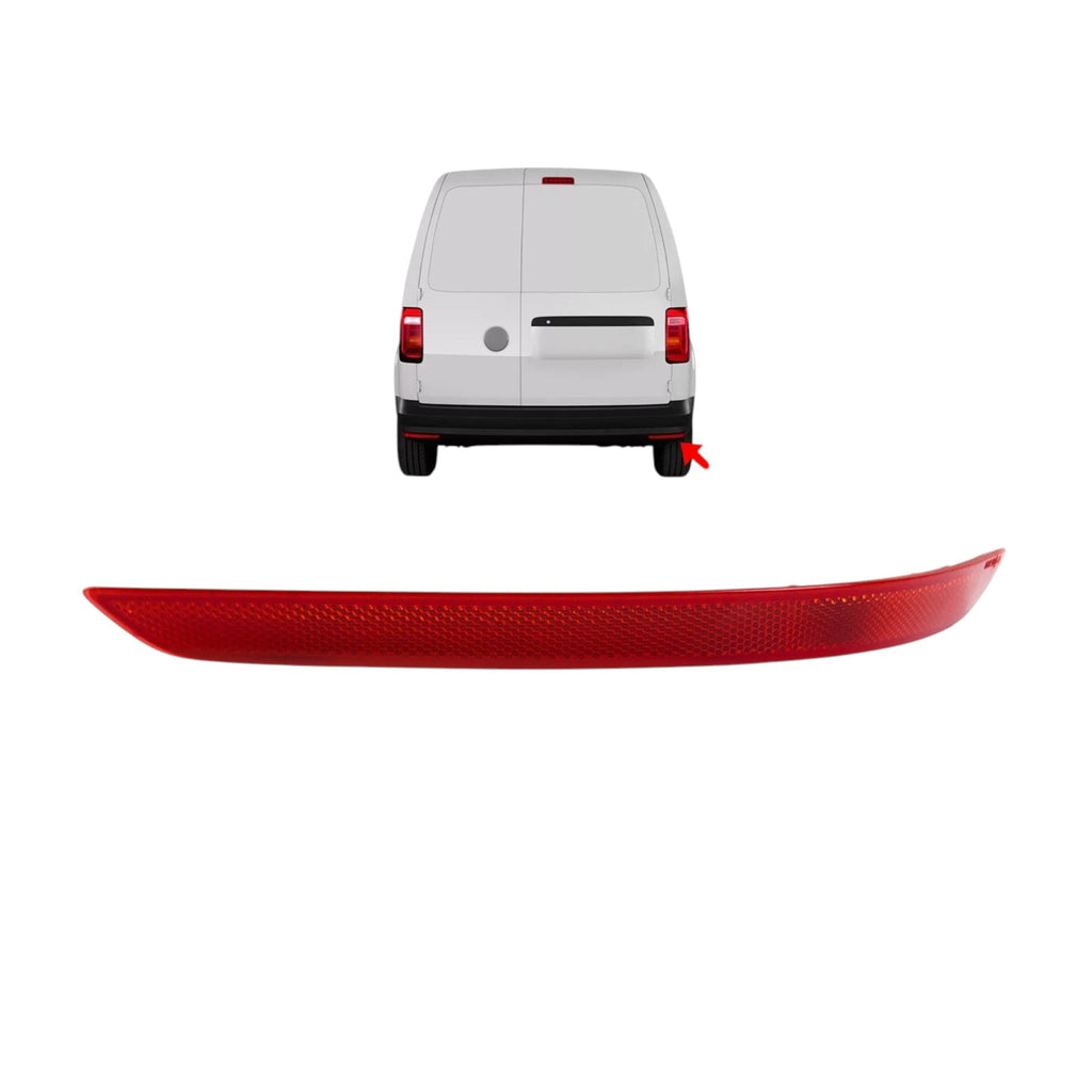 For VW Caddy MK4 Rear Right Bumper Reflector Red 2016 to 2022 2K5945106D