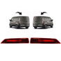 A Pair Of 3RD Stop Lamp Light Cluster Fits Custom Rear With Bulb Holder