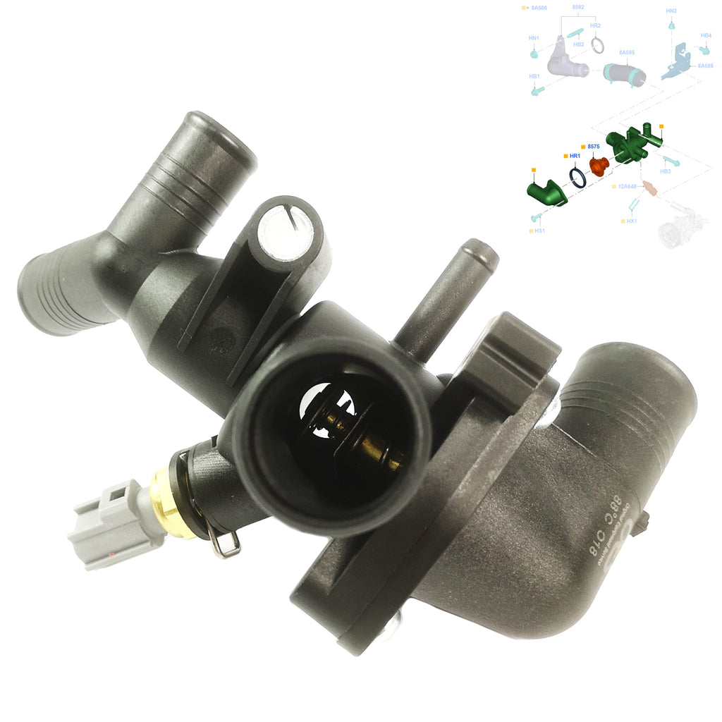 Thermostat With Switch Housing Fits Transit MK7 MK8 2.2 RWD TDCi 1731782