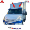 Iveco Daily 2002 to 2013 Black External Sun Visor Solid Black Acrylic