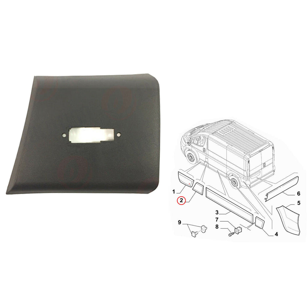 DOOR PANEL MOULDING TRIM LEFT LIGHT MARKER FITS BOXER, DUCATO, RELAY, 735422954