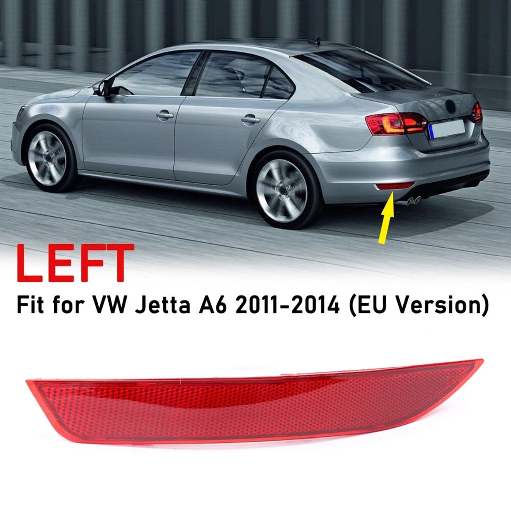 Left Side Rear Bumper Reflector Lens For VW Jetta 2010 to 2018 EU 5C6945105A