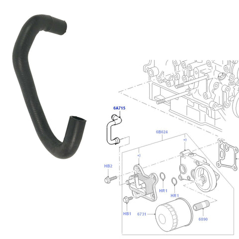 Radiator Hose Fits Ford Transit Ford Tourneo 1.8 DI  TDCI 2002 to 2013 1445852
