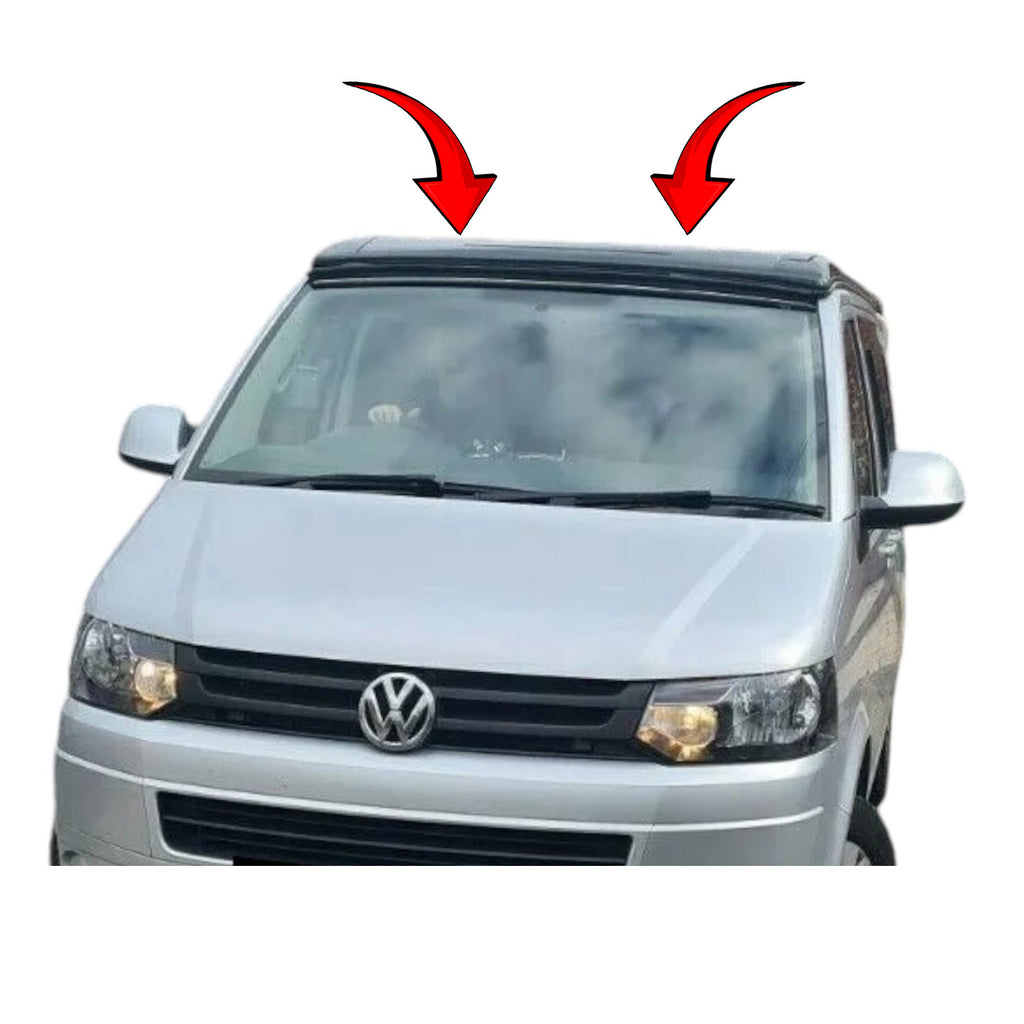 VW Transporter T5 T6 2004 to 2020 Black External Sun Visor Solid Acrylic