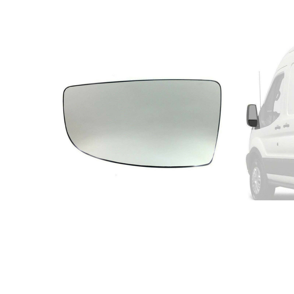 Ford Transit MK8 Left Side Wing Mirror Blind Spot Glass 2014 Onwards