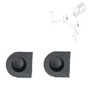 2X Front Anti Roll Bar Stabiliser Bar Rubber Fits Renault Master, 546131253R