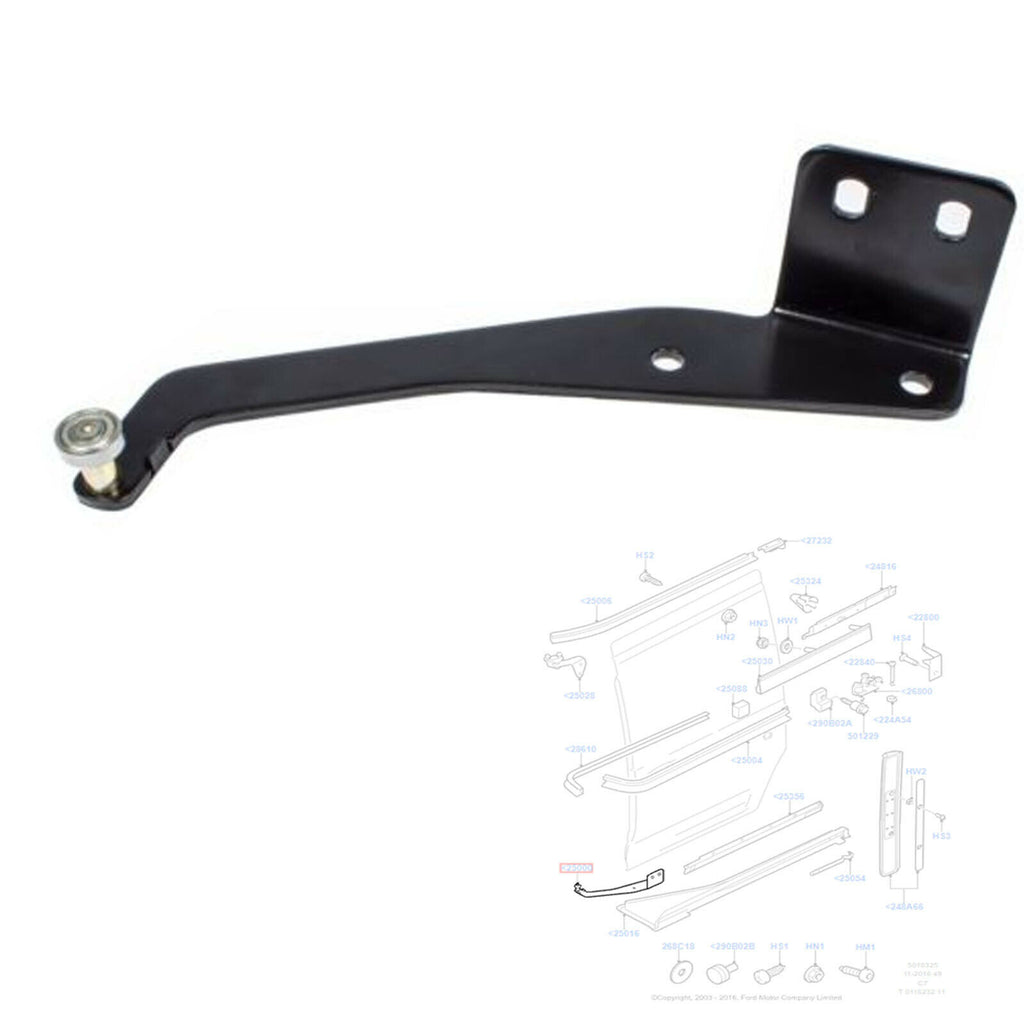 RIGHT SLIDING DOOR LOWER ROLLER GUIDE FITS TRANSIT CONNECT 2002-13, 2T14V25000AB
