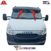 Iveco Daily 2002 to 2013 Black External Sun Visor Solid Black Acrylic