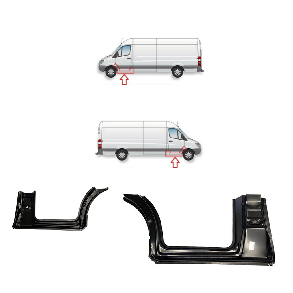 Mercedes Sprinter Front Complete Wheel Arch Panel Repair 2 Pcs W906 06 18