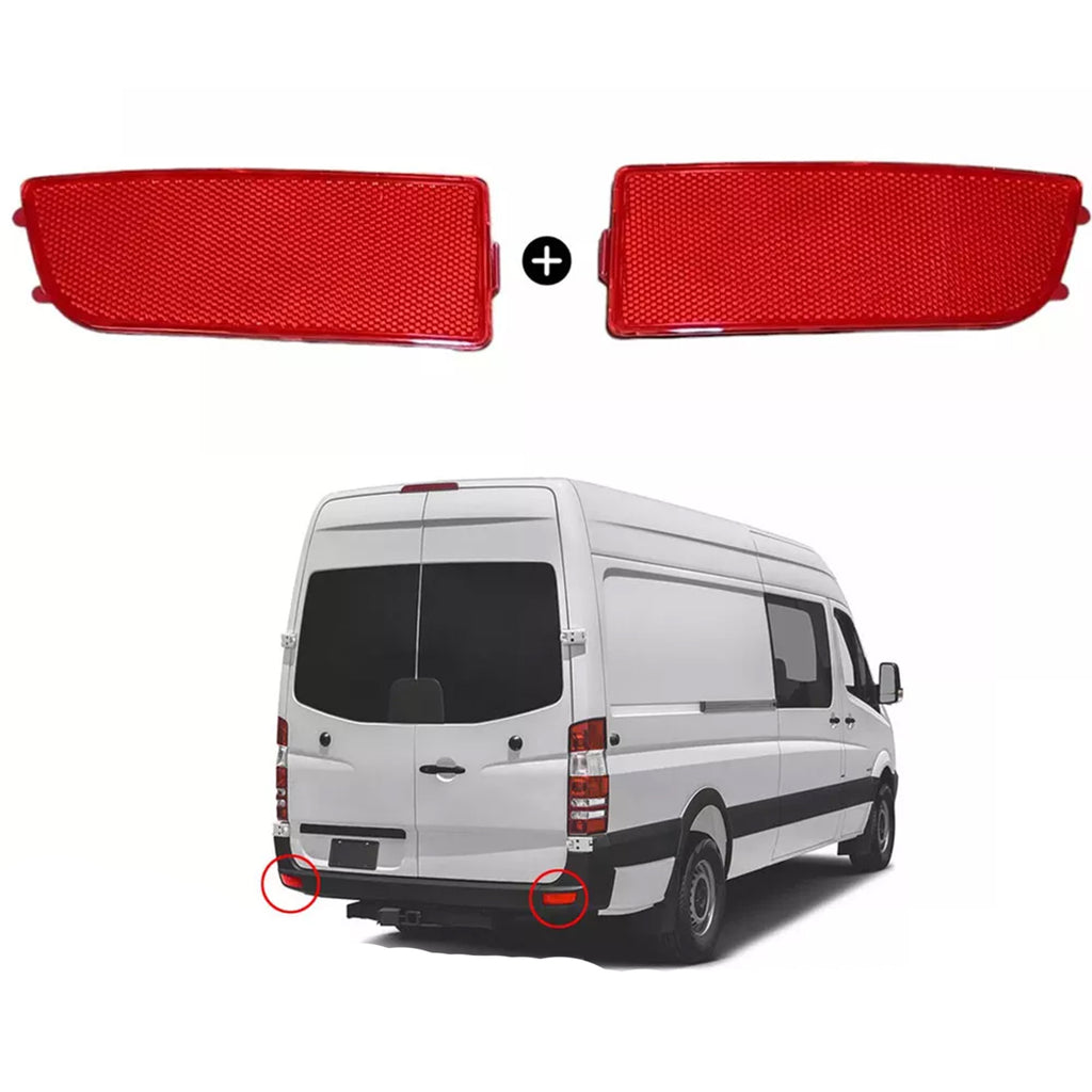 Rear Bumper Red Reflector Left Right Fits Mercedes Sprinter W906 2006 to 2018 2E0945105A