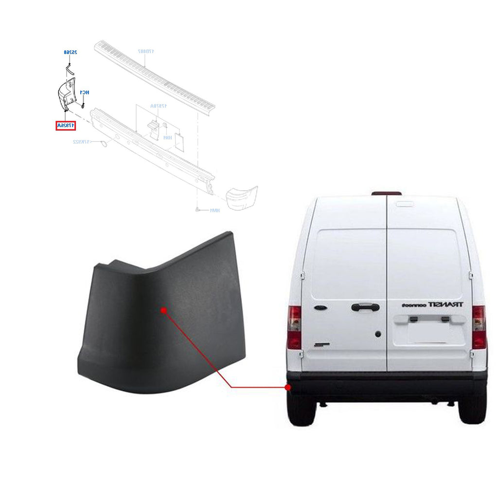 Ford Transit Connect End Cap Trim Cover Set 2002 to 2013 4447730 138174