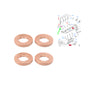 Ford Fiesta MK5 Injector Copper Washer Seals 4 Pcs 1.4 TDCI 2S6Q9E568AB