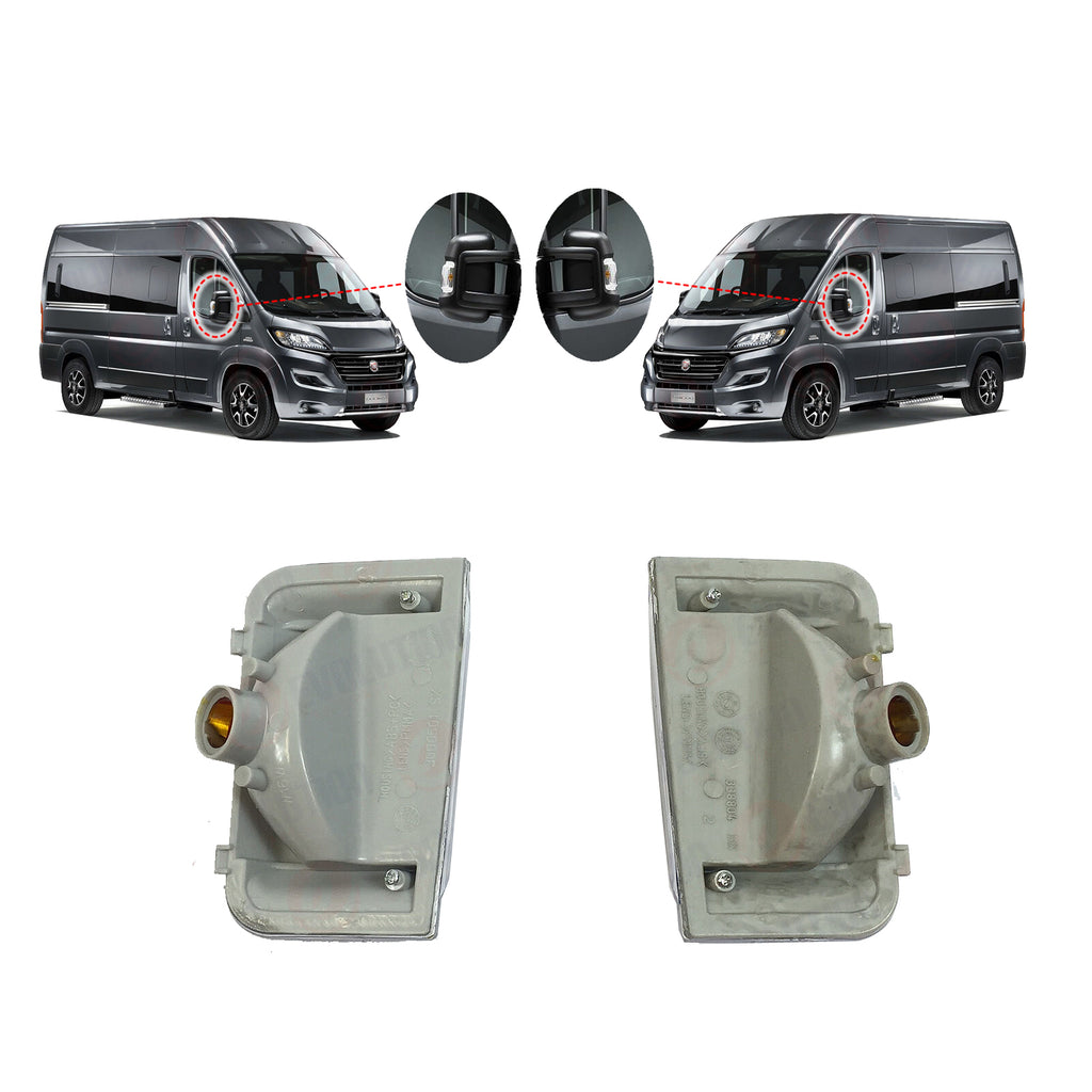 Mirror Indicator LH RH Marker Amber Light x2 Fits Ducato Boxer Relay Jumper 06 Onwards